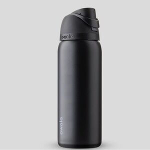 Owalo FreeSip Insulated Water Bottle - Black 32 oz nwt